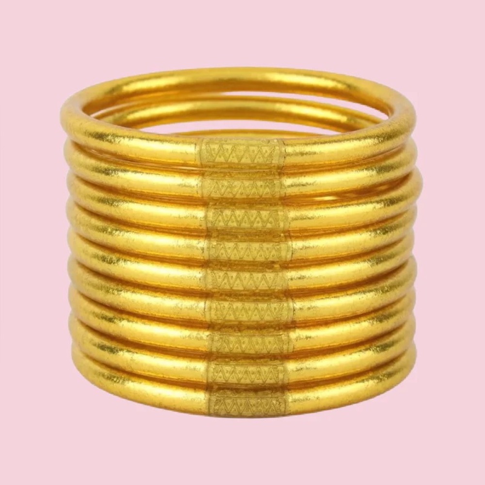 Buddha girl Gold Bangle Set